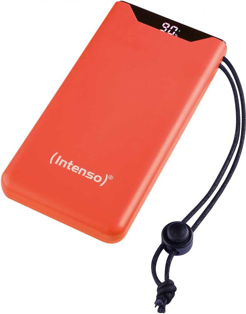 Intenso Powerbank F10000 PD Qualcomm Quick Charge 3.0 10000 mAh 1x USB Typ A und C OUT orange