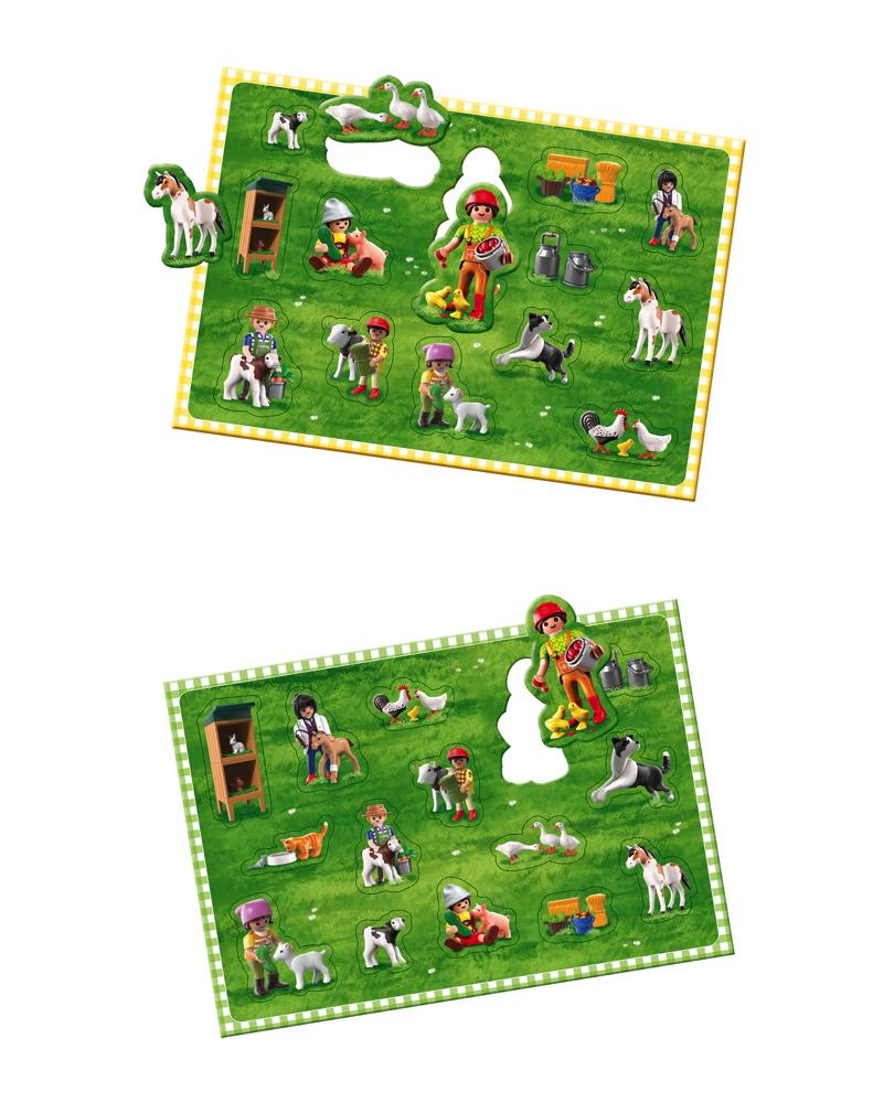 Schmidt Spiele Kinderspiel Logikspiel Playmobil Wirbel auf dem Bauernhof 40593