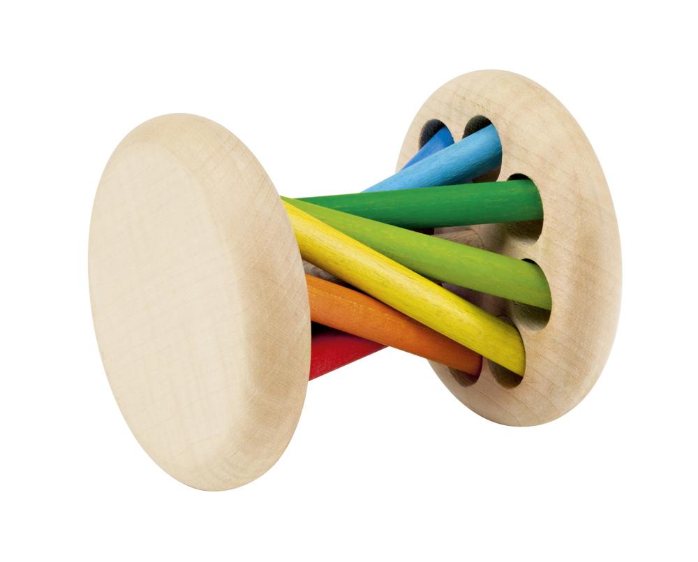 Selecta Babywelt Holz Rollspielzeug Mikado krabbeln Regenbogeneffekt 61034