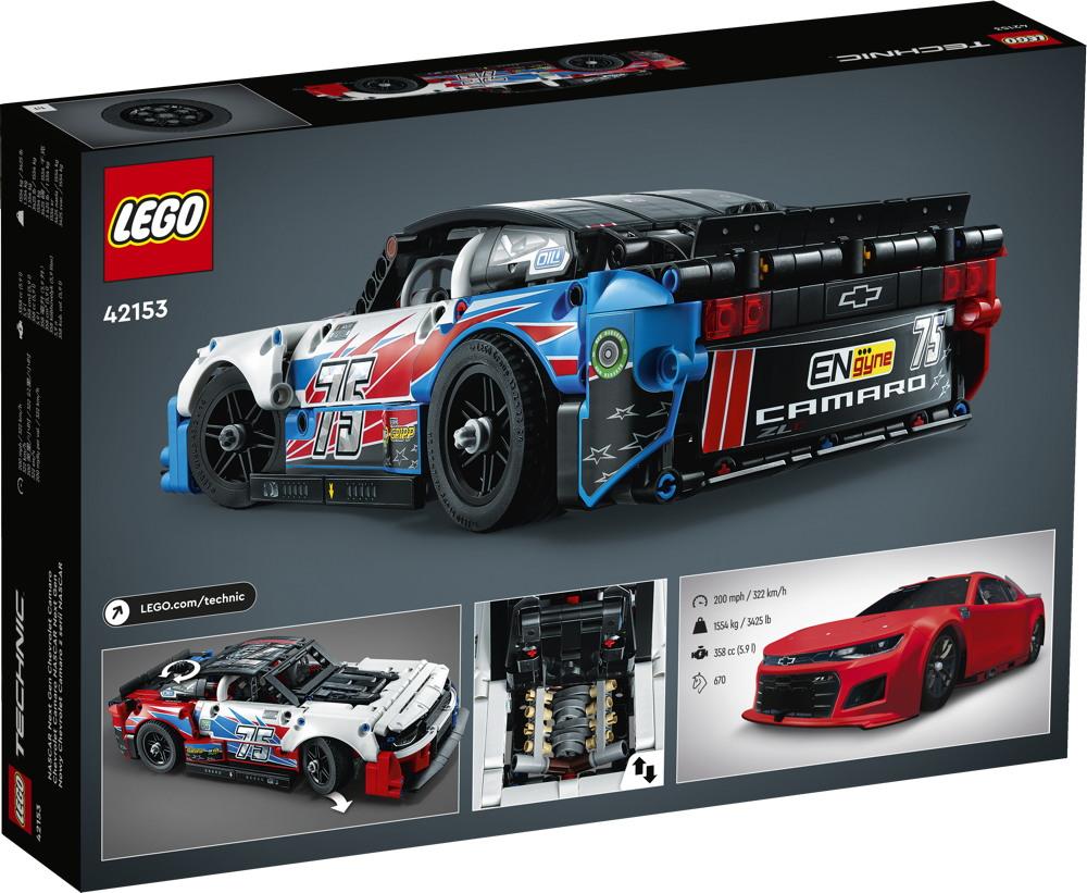 LEGO® Technic NASCAR® Next Gen Chevrolet Camaro ZL1 672 Teile 42153