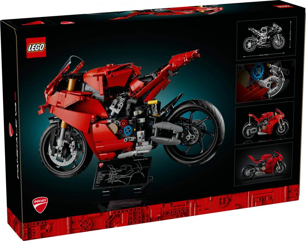 LEGO® Technic Ducati Panigale V4 S Motorrad 1603 Teile 42202