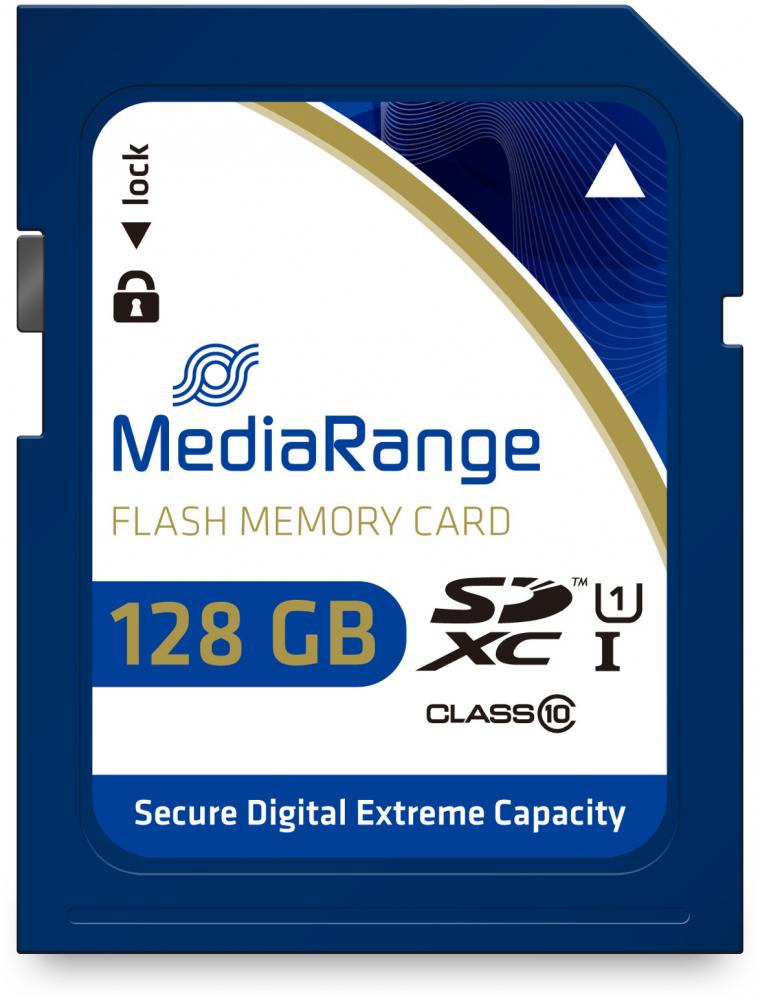 Mediarange SDXC Karte 128GB Speicherkarte UHS-I Class 10