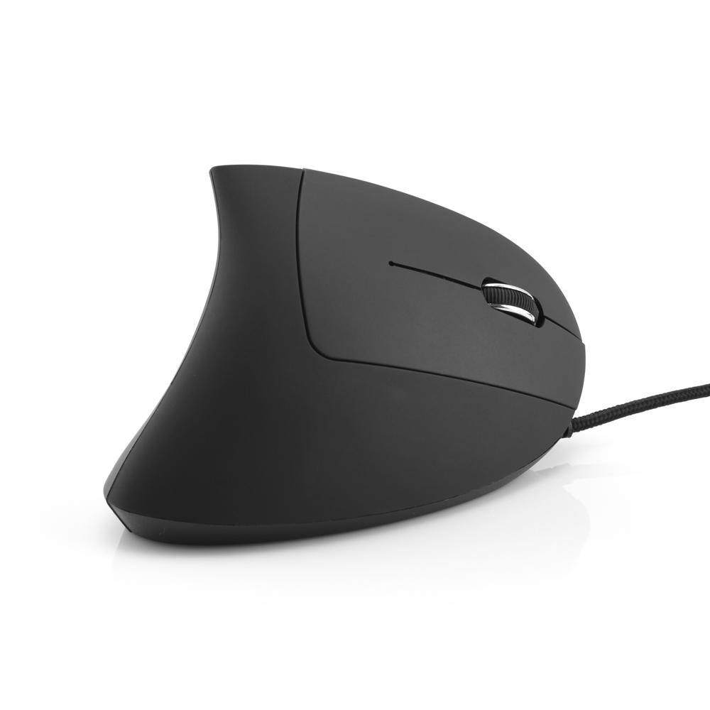 Mediarange ergonomische Maus optisch mit Kabel 6 Tasten 2400 dpi schwarz MROS230