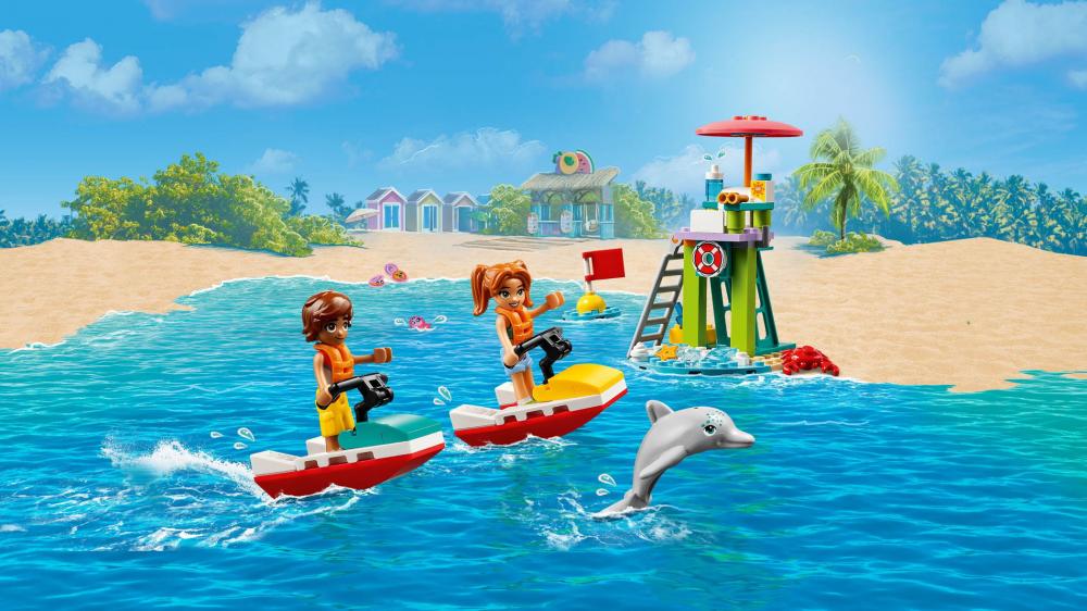 LEGO® Friends Rettungsschwimmer Aussichtsturm mit Jetskis 84 Teile 42623