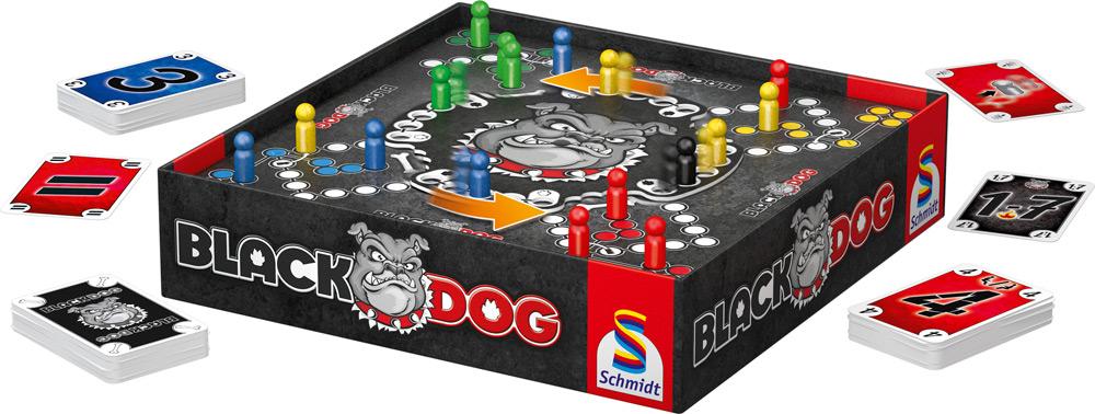 Schmidt Spiele Familienspiel Taktikspiel DOG Black 49323