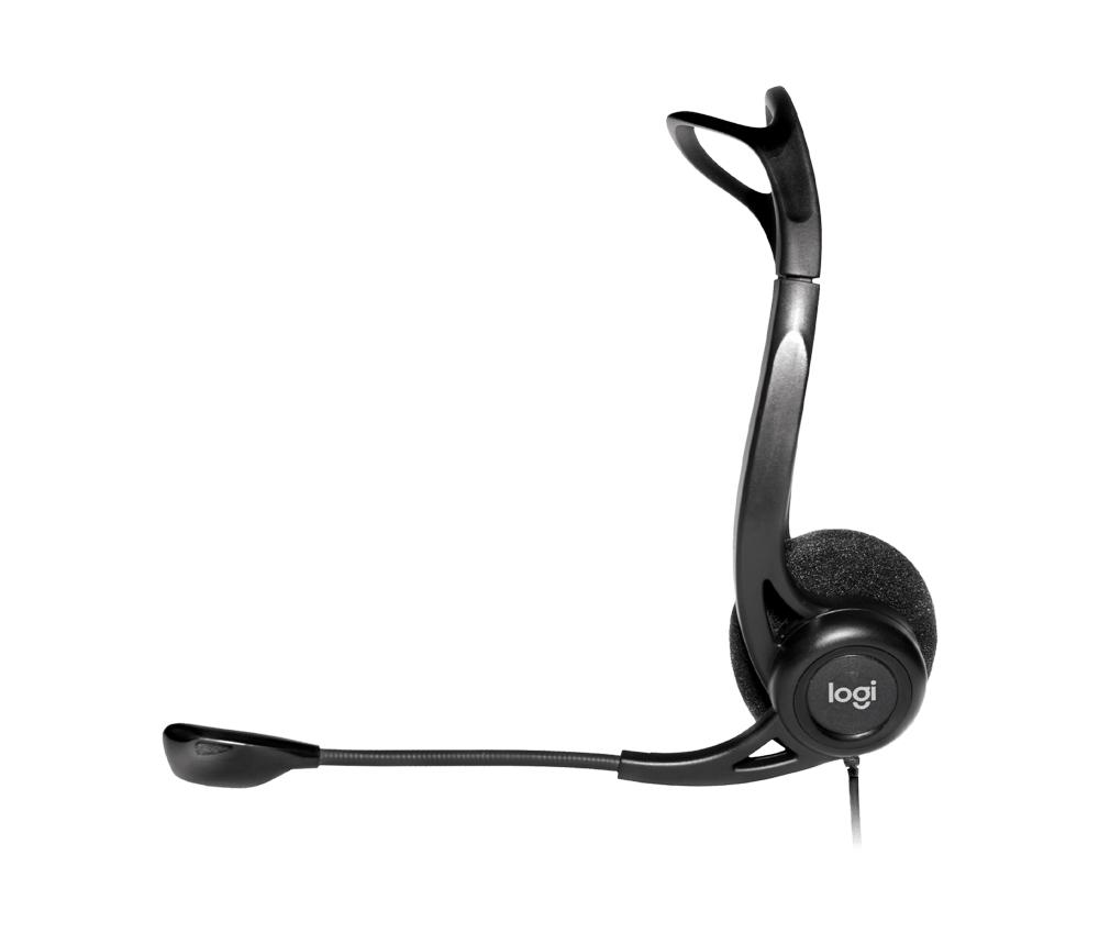 Logitech Headset H960 USB Stereo mit Mikrofon schwarz 981-000100