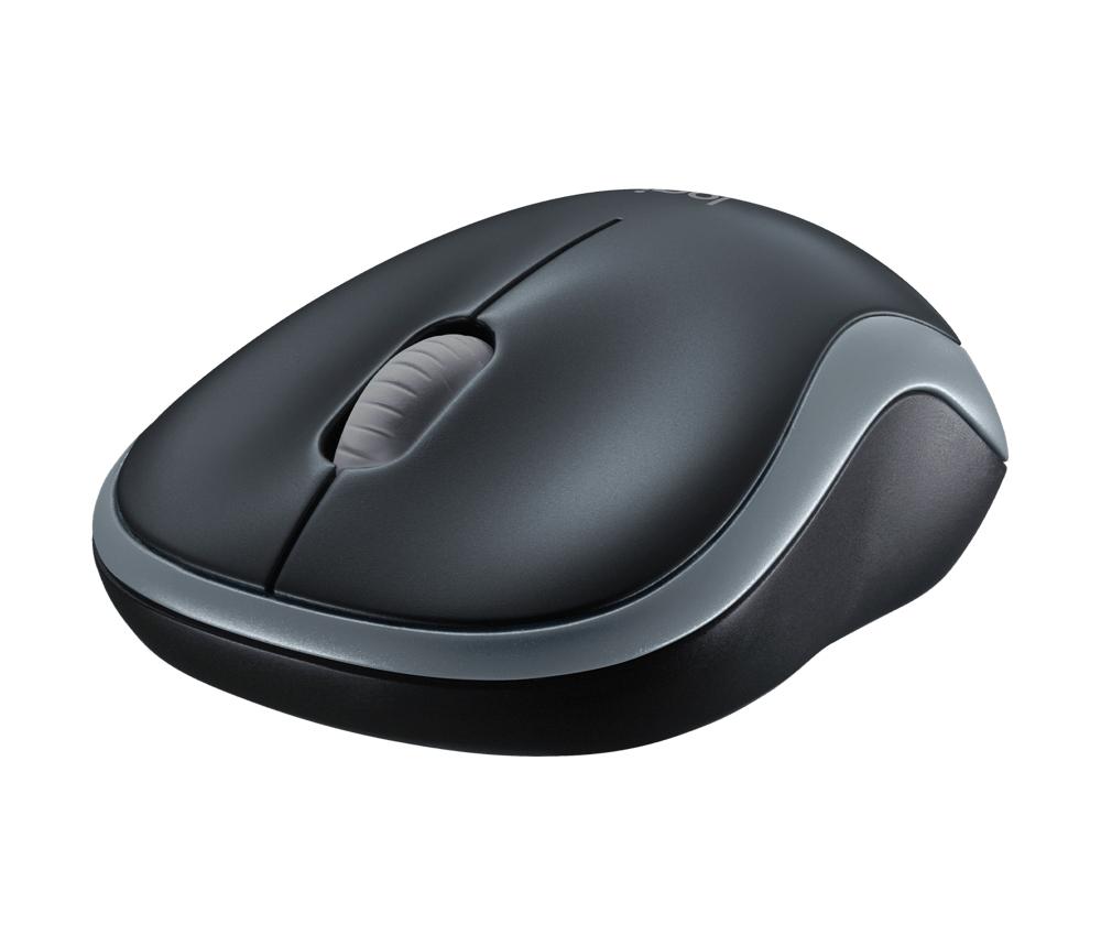 Logitech Maus M185 optisch Wireless kabellos 3 Tasten 1000 dpi schwarz 910-002238