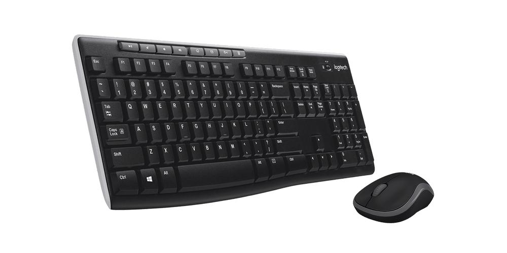 Logitech Set Maus und Tastatur MK270 Wireless kabellos schwarz 920-004511