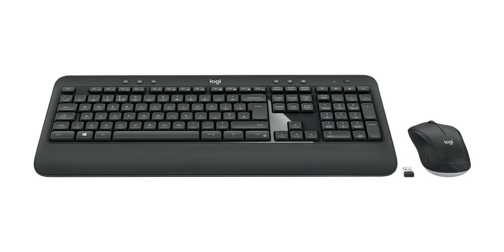 Logitech Set Maus und Tastatur MK540 Wireless Unifying kabellos schwarz 920-008675