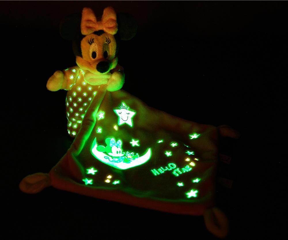 Simba Babywelt Schmusetuch Disney Minnie & Mickey Glow in the dark Schmusetuch Starry 6315872505