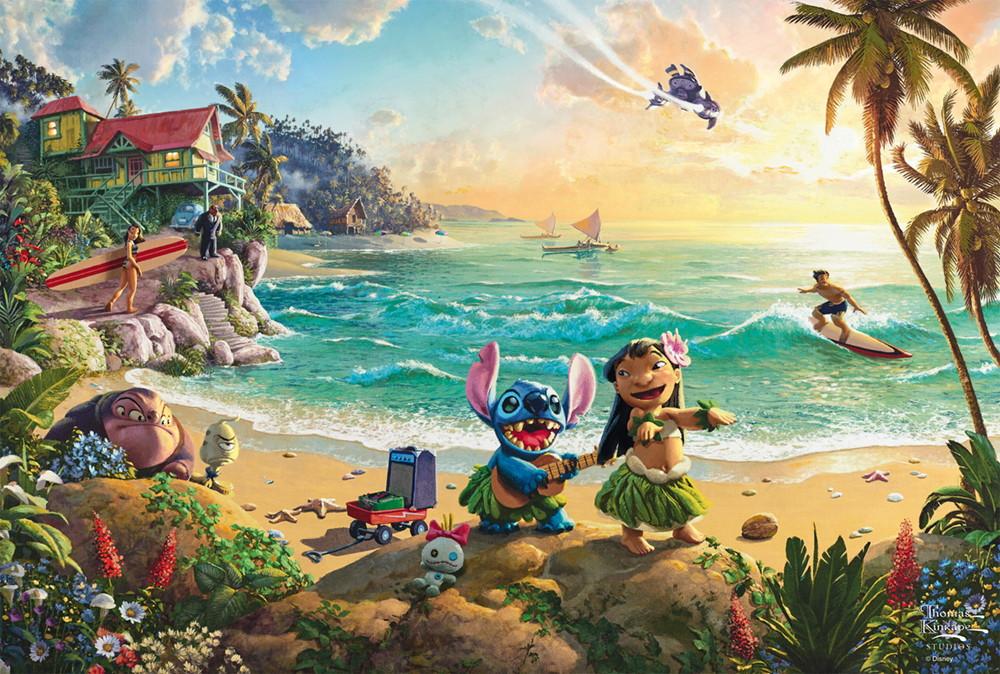 200 Teile Schmidt Spiele Kinder Puzzle Thomas Kinkade Disney Lilo & Stitch 56557