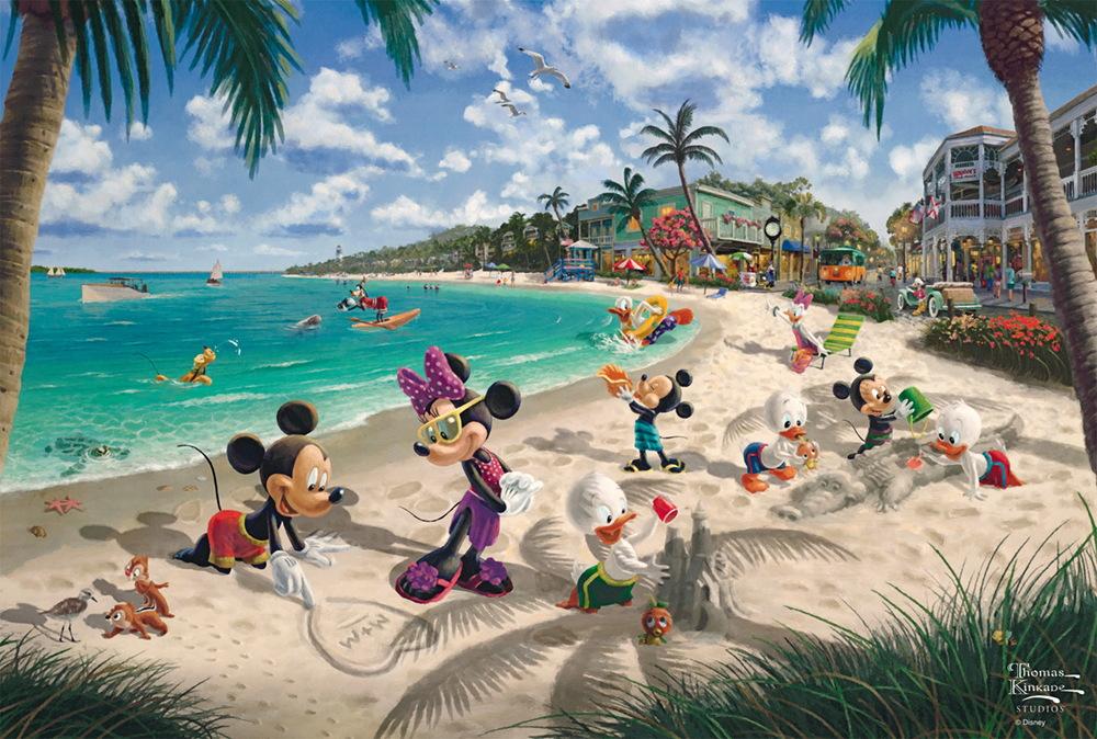 200 Teile Schmidt Spiele Kinder Puzzle Thomas Kinkade Disney Mickey & Minnie in Florida 56559