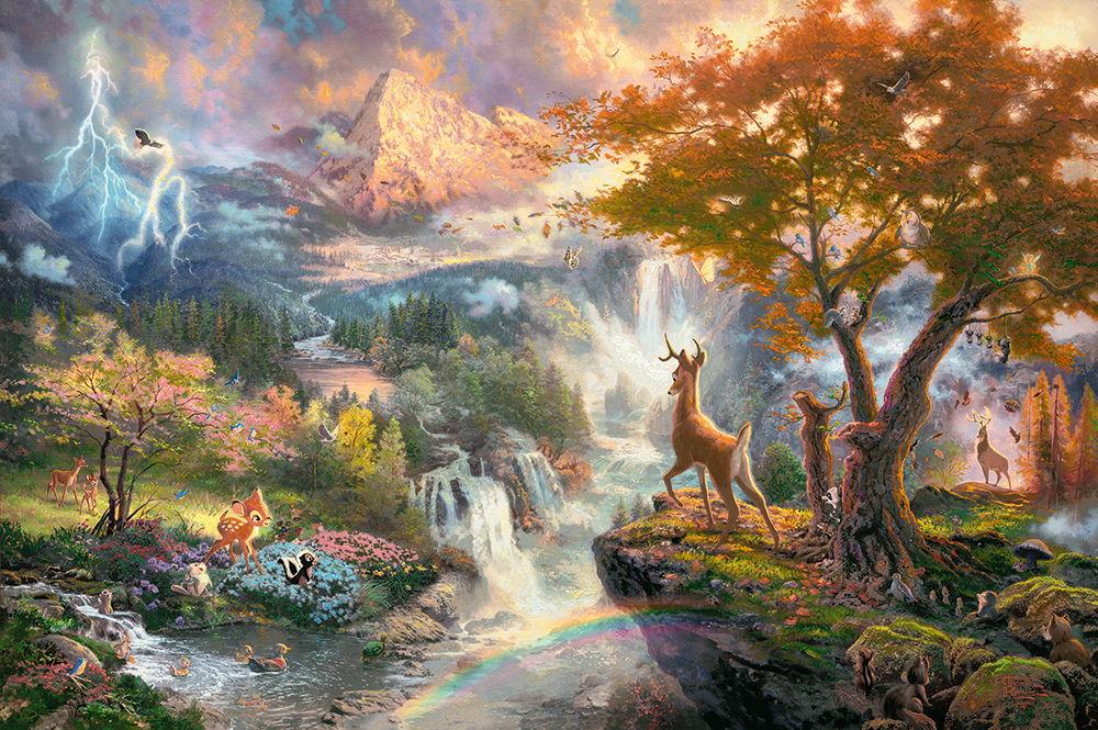 1000 Teile Schmidt Spiele Puzzle Thomas Kinkade Disney Bambi 59486