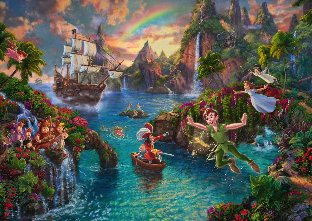 1000 Teile Schmidt Spiele Puzzle Thomas Kinkade Disney, Peter Pan 59635