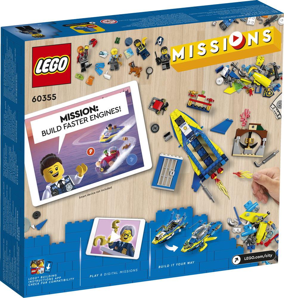 LEGO® City Missions Detektivmissionen der Wasserpolizei 278 Teile 60355