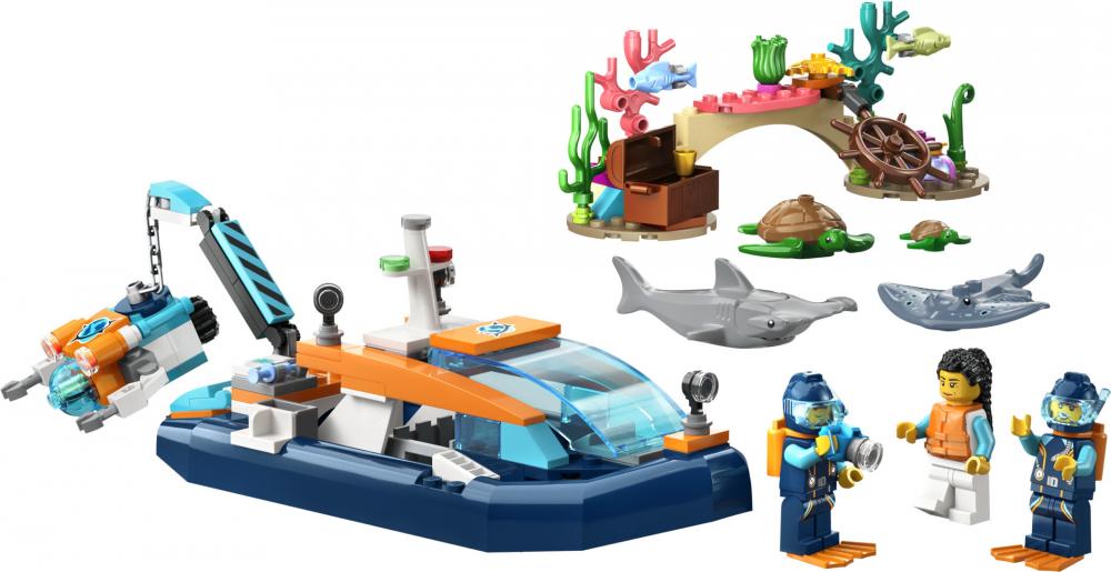 LEGO® City Exploration Meeresforscher-Boot 182 Teile 60377