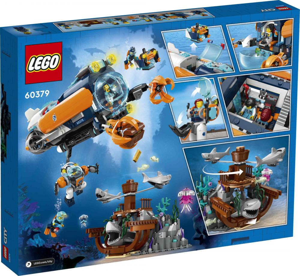 LEGO® City Exploration Forscher-U-Boot 842 Teile 60379