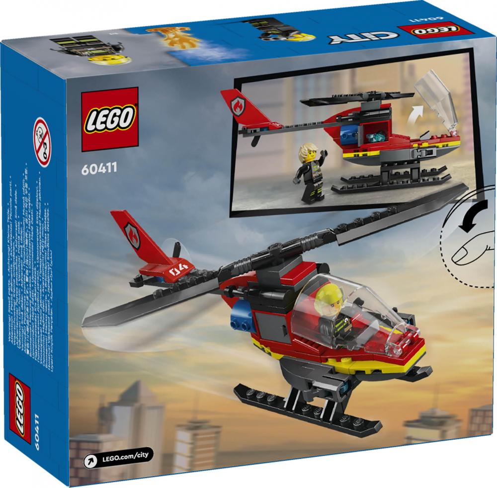 LEGO® City Fire Feuerwehrhubschrauber 85 Teile 60411