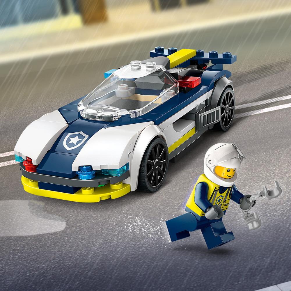 LEGO® City Police Verfolgungsjagd mit Polizeiauto und Muscle Car 213 Teile 60415