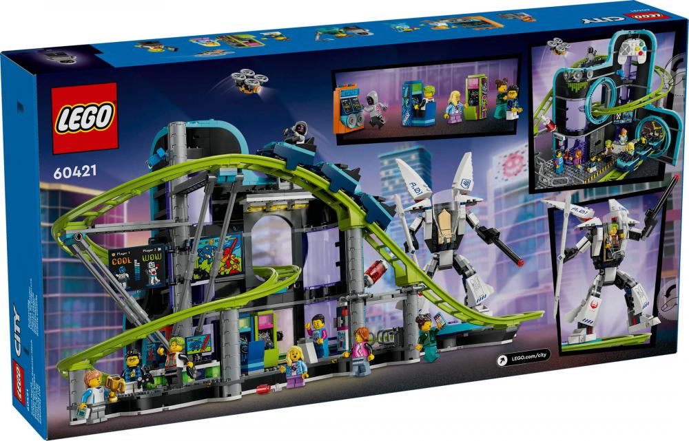 LEGO® City Achterbahn mit Roboter-Mech 986 Teile 60421