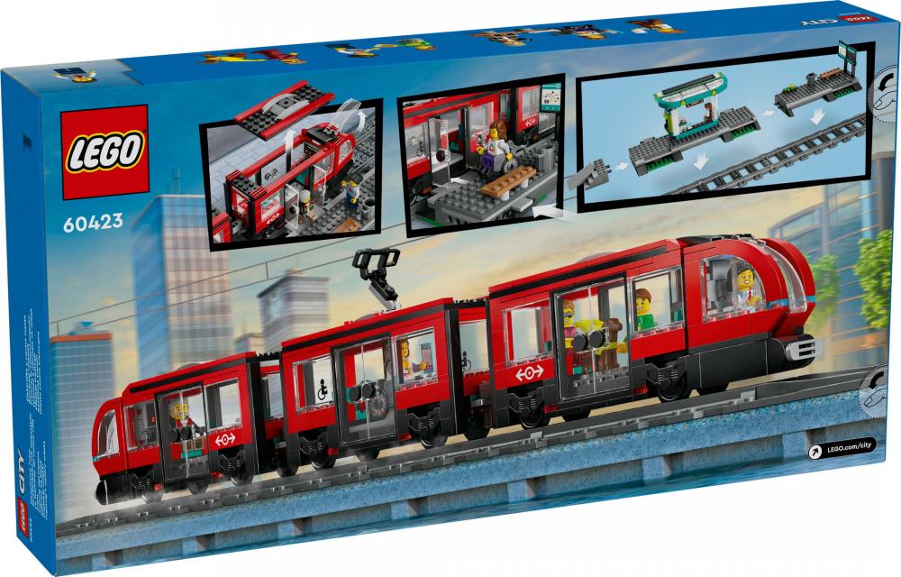 LEGO® City Straßenbahn mit Haltestelle 811 Teile 60423