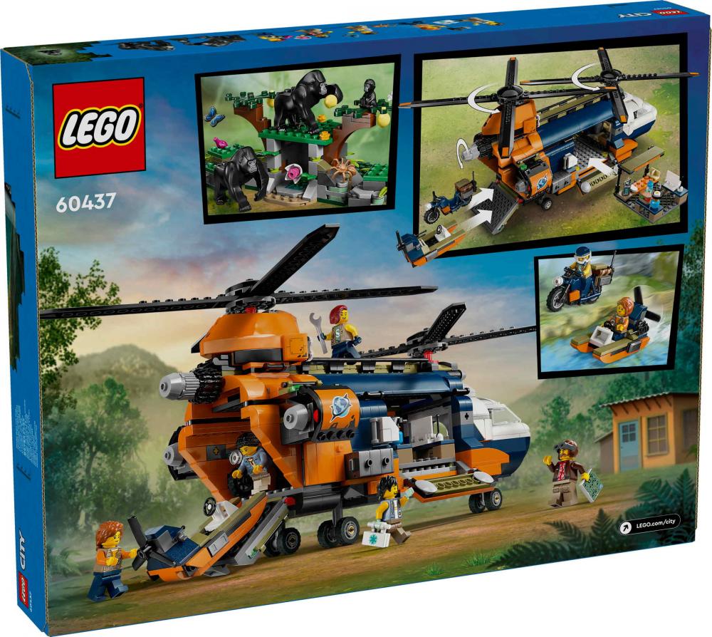 LEGO® City Dschungelforscher-Hubschrauber 881 Teile 60437