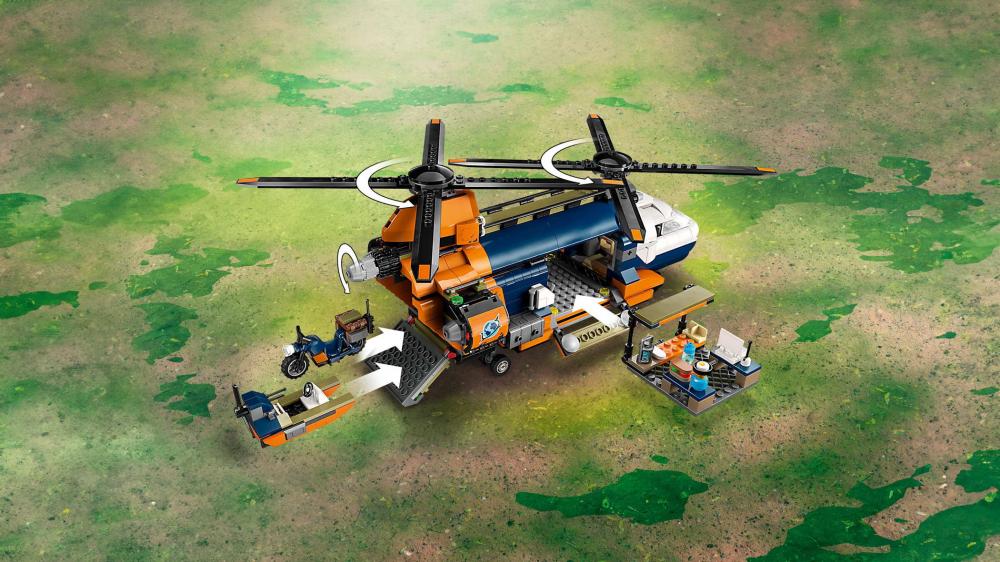 LEGO® City Dschungelforscher-Hubschrauber 881 Teile 60437