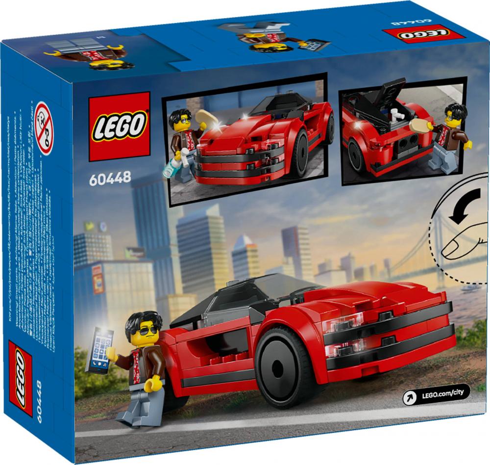 LEGO® City Fahrzeuge Roter Sportwagen 109 Teile 60448