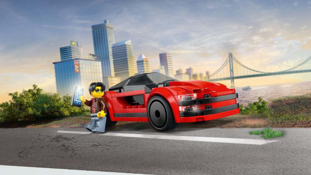 LEGO® City Fahrzeuge Roter Sportwagen 109 Teile 60448