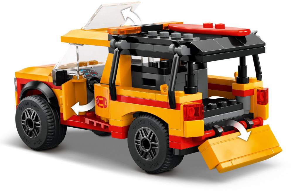 LEGO® City Fahrzeuge Einsatzfahrzeug der Rettungsschwimmer 214 Teile 60453