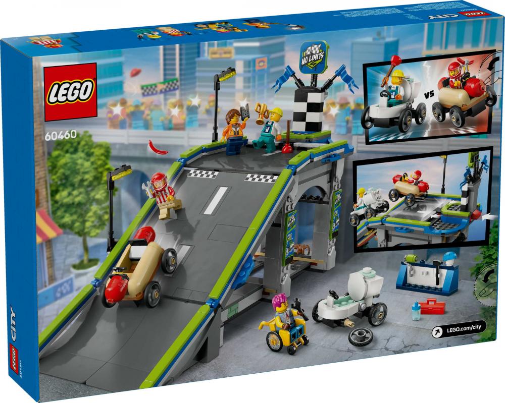 LEGO® City Fahrzeuge Keine Limits: Seifenkistenrennen mit Rampe 436 Teile 60460