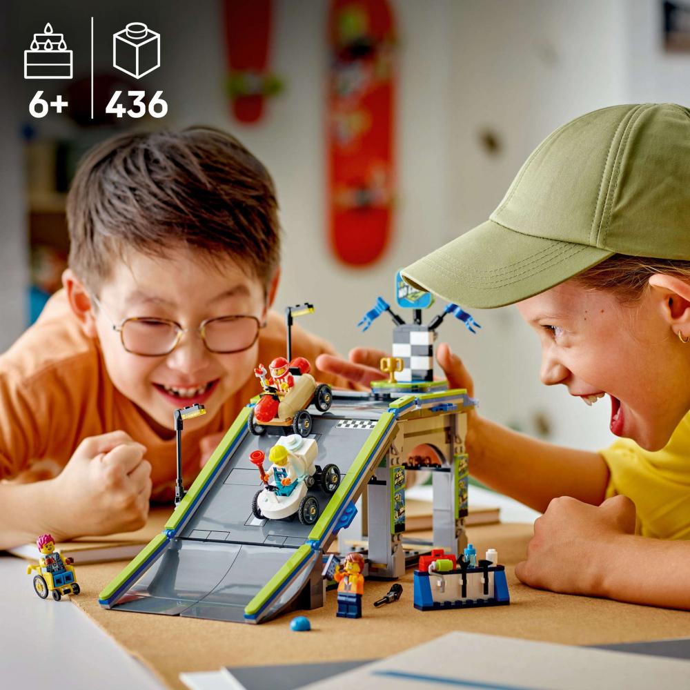 LEGO® City Fahrzeuge Keine Limits: Seifenkistenrennen mit Rampe 436 Teile 60460