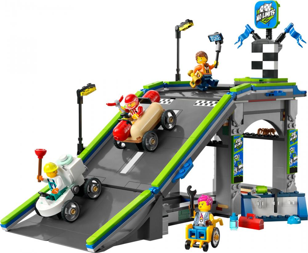 LEGO® City Fahrzeuge Keine Limits: Seifenkistenrennen mit Rampe 436 Teile 60460