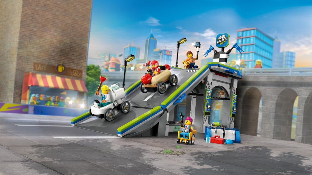 LEGO® City Fahrzeuge Keine Limits: Seifenkistenrennen mit Rampe 436 Teile 60460