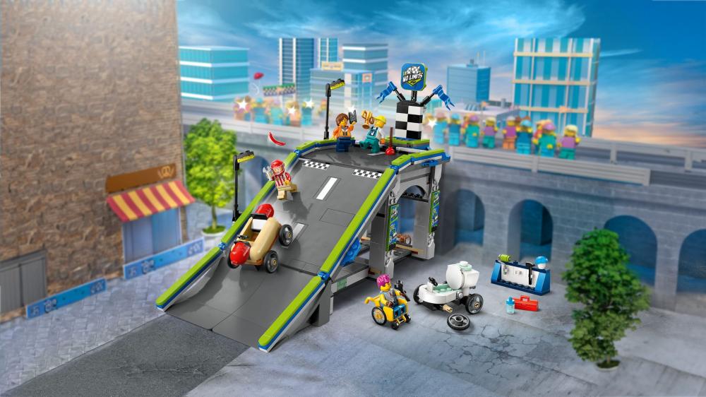 LEGO® City Fahrzeuge Keine Limits: Seifenkistenrennen mit Rampe 436 Teile 60460