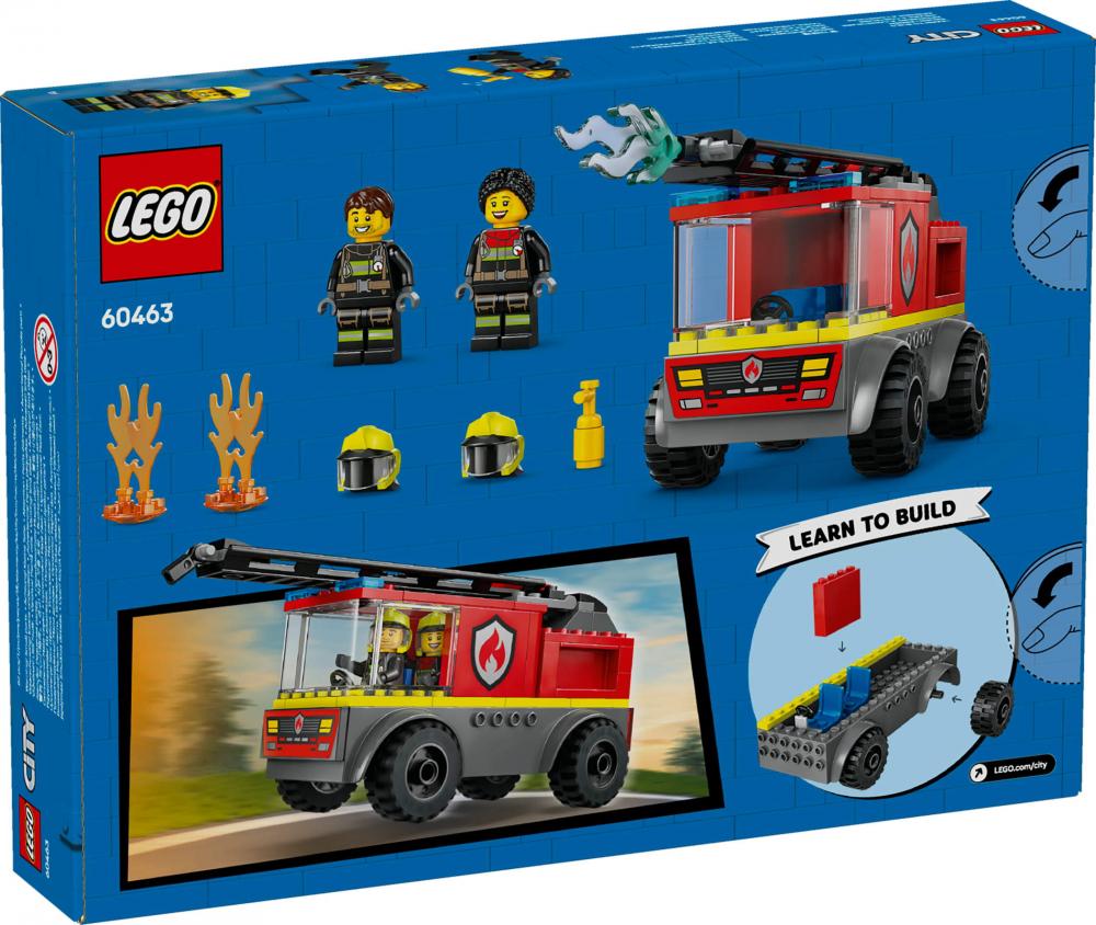 LEGO® City Feuerwehr Feuerwehrleiterfahrzeug 82 Teile 60463