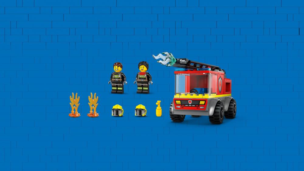 LEGO® City Feuerwehr Feuerwehrleiterfahrzeug 82 Teile 60463