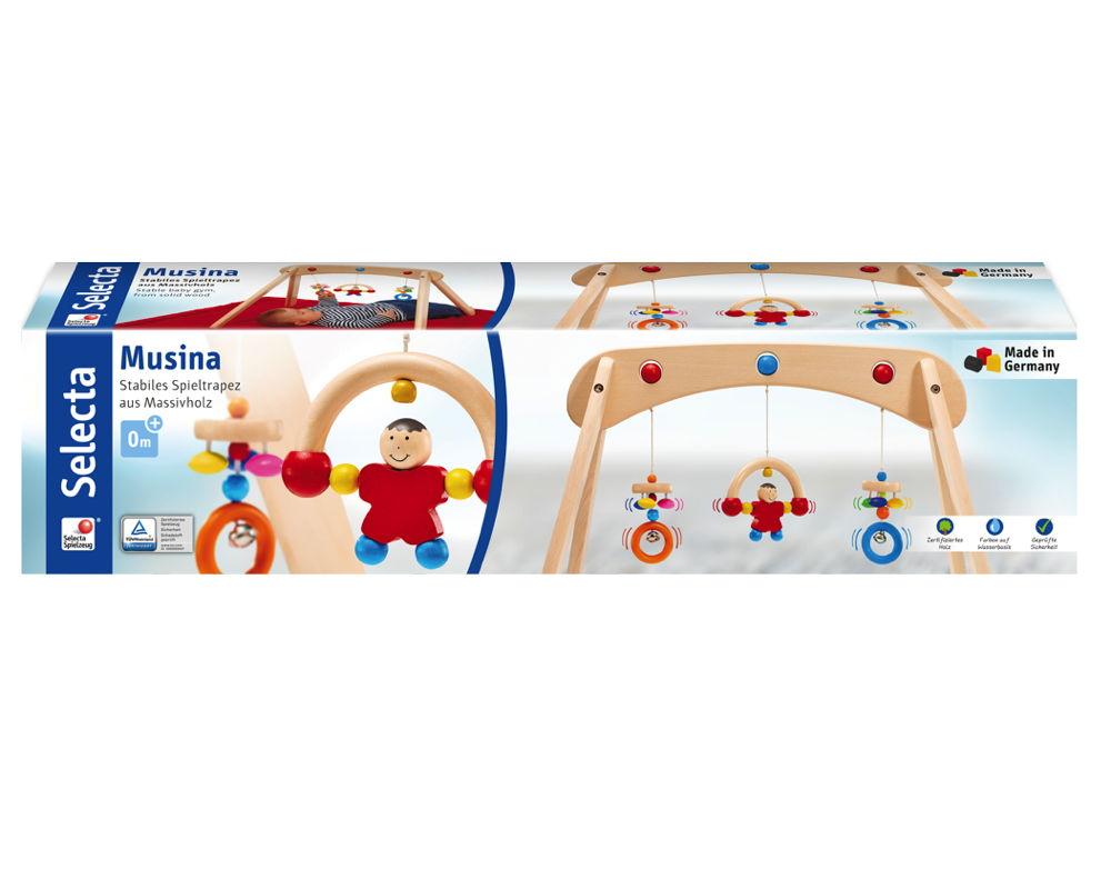 Selecta Babywelt Holz Musina Spieltrapez aus Massivholz 61063