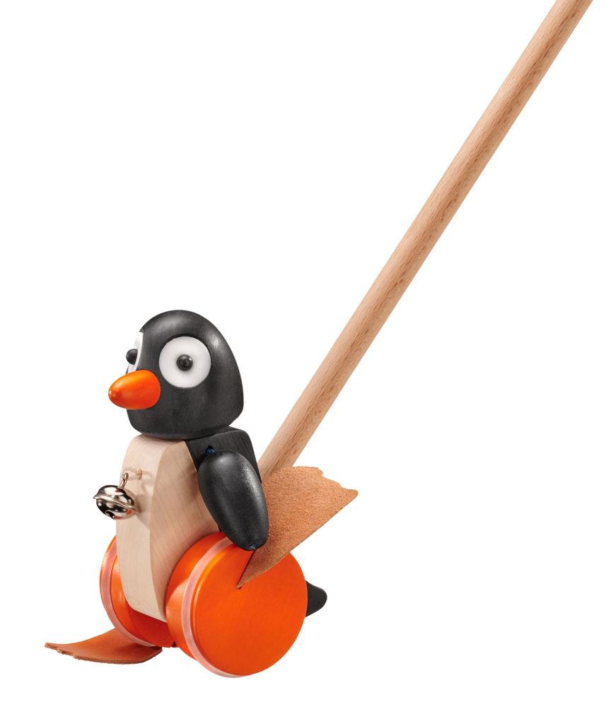 Selecta Kleinkindwelt Holz Pingo Schiebefigur Schiebespielzeug Pinguin 62071