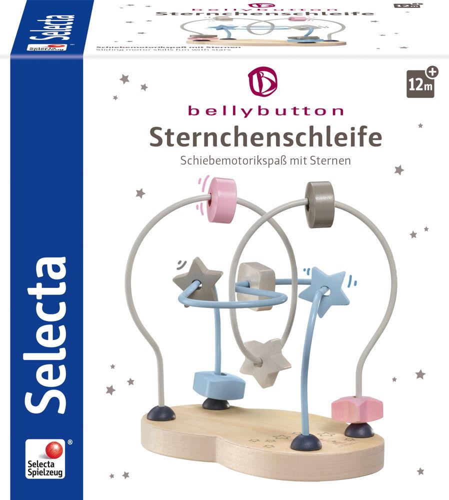 Bellybutton by Selecta Holz Sternchenschleife Schiebemotorikspaß Sternen 64019