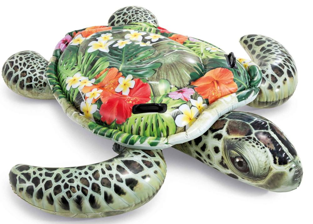 Intex Wasser Spielzeug Ride-On Schildkröte Realistic Sea Turtle 191cm x 170cm ab 3 Jahren 57555NP