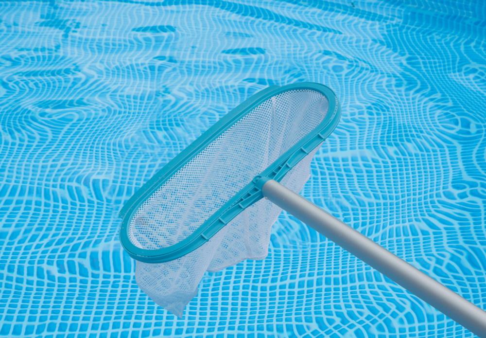 Intex Pool Reinigung Reinigungsset Alu Teleskopstange Sauger Skimmer 28003