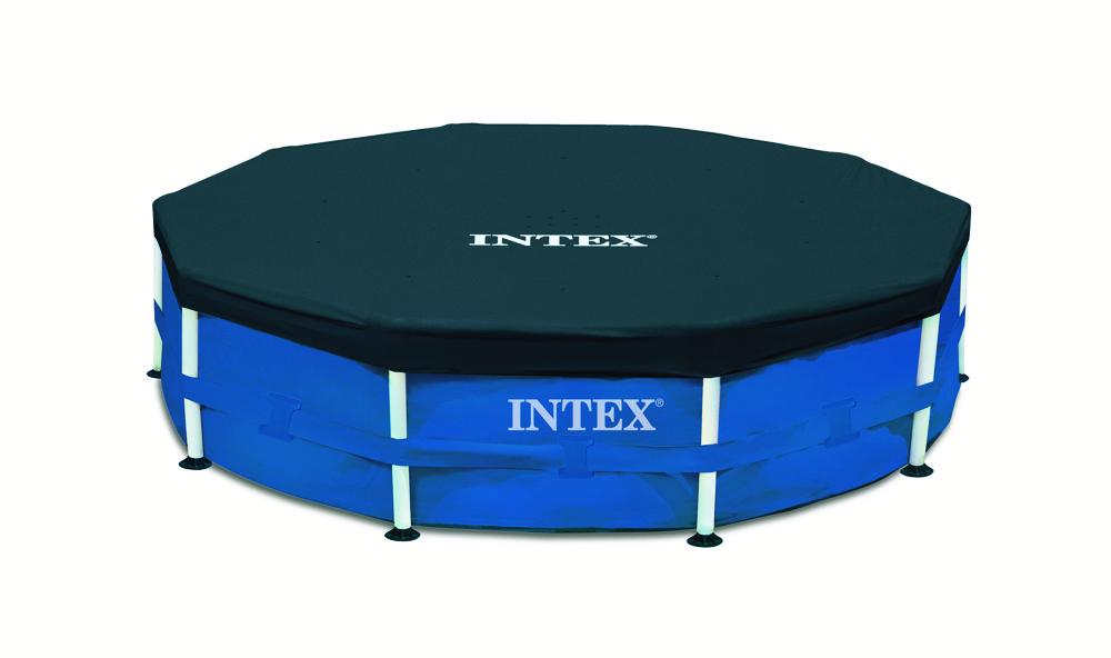 Intex Pool Abdeckplane rund für Frame-Pool Ø 305cm Überhang 25cm 28030