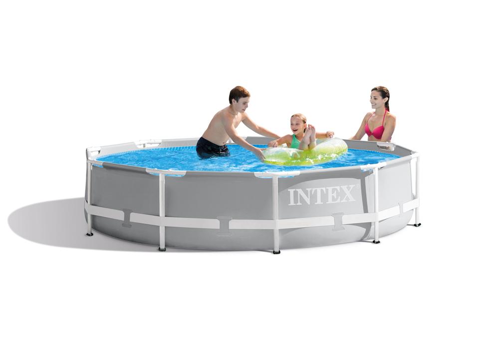 Intex Pool Metallrahmen Prism Frame Pool Set inkl. GS-Filterpumpe Ø 305cm x 76cm 4485 Liter 26702GN