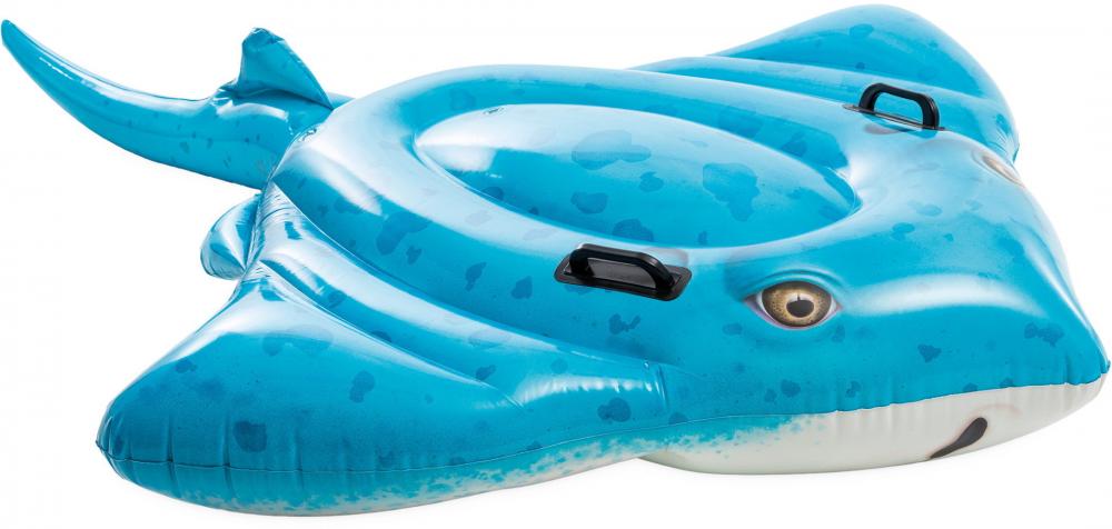 Intex Wasser Spielzeug Ride-On Stachelrochen Stingray Ride-On 185cm x 145cm ab 3 Jahren 57576NP