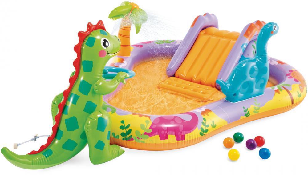 Intex Pool Play Center Dino Park 201cm x 157cm x 69cm 159 Liter ab 2 Jahren 56139NP