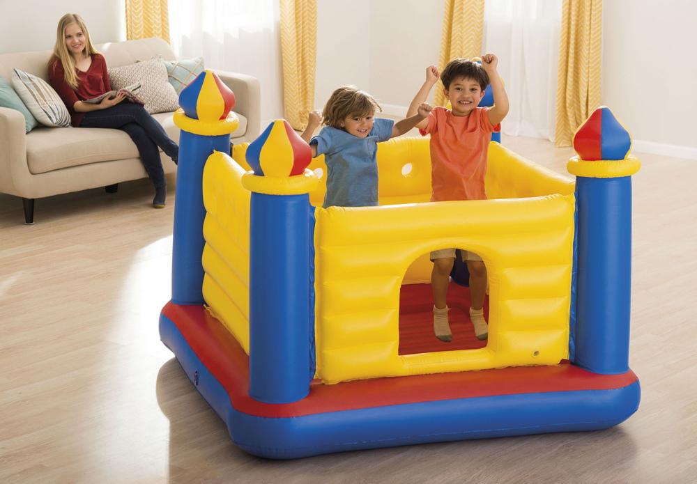 Intex Hüpfburg Jump-O-Lene Castle Bouncer 3-6 Jahre bis 54 Kg 175cm x 175cm x 135cm 48259NP