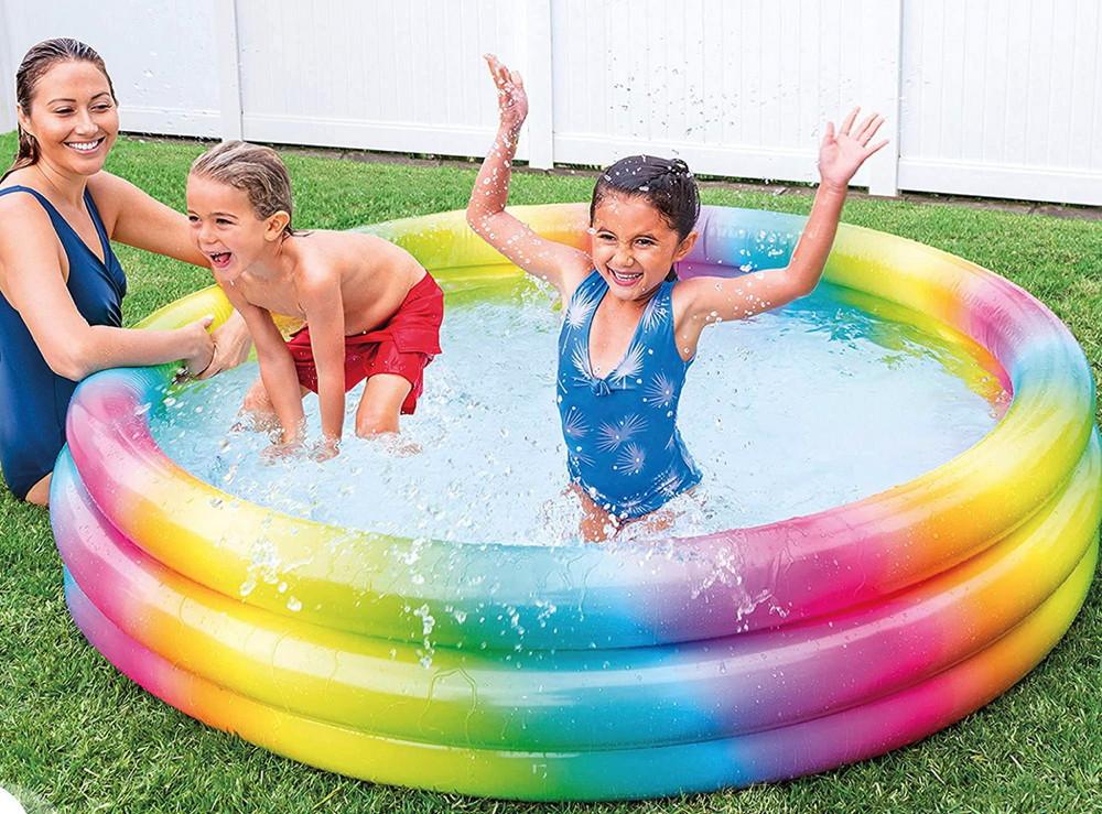 Intex Pool Rainbow Ombre Pool Ø 168cm x 41cm 581 Liter ab 2 Jahren 58449NP