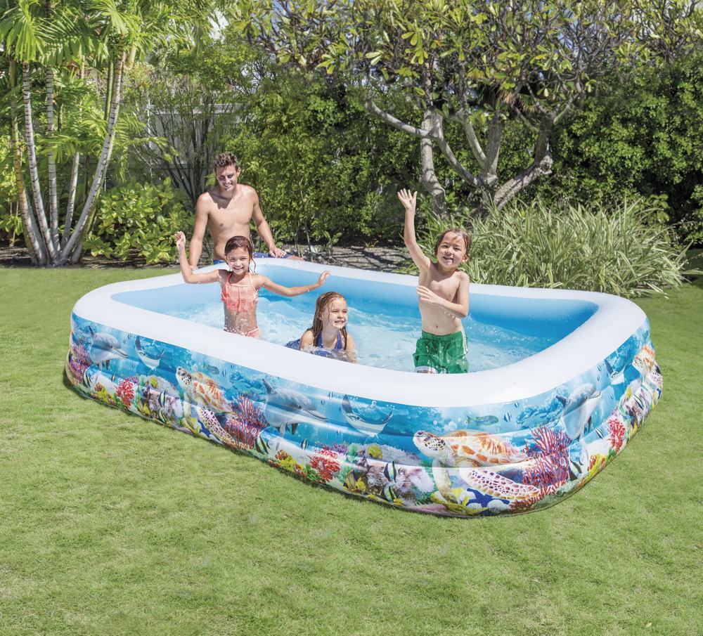 Intex Pool Swim Center Sealife Pool 305cm x 183cm x 56cm 1020 Liter ab 6 Jahren 58485NP