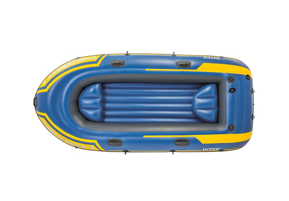 Intex Schlauchboot Sport Challenger 3 Set Alu-Paddel Pumpe 3 Personen 295cm x 137cm x 43cm 68370NP